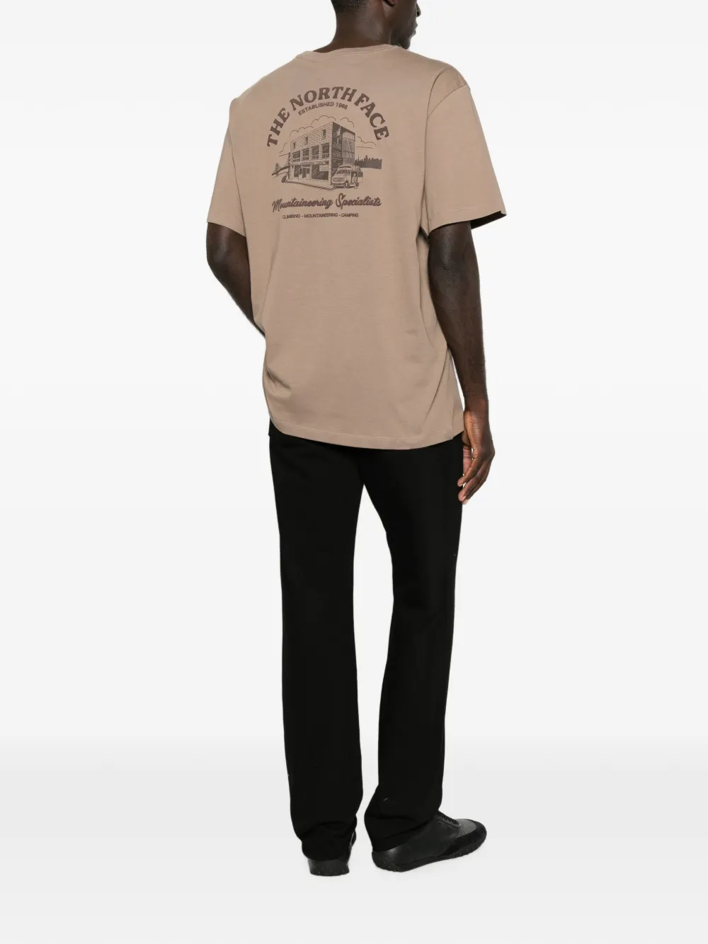 The North Face T-shirt met grafische print Beige