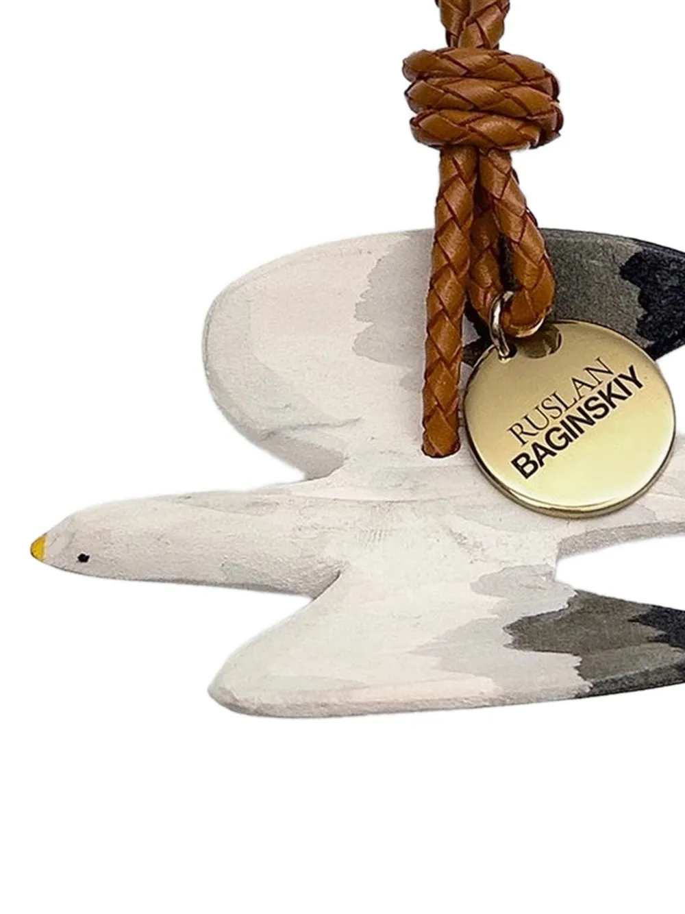Ruslan Baginskiy Flying Seabird houten tassenbedel Wit