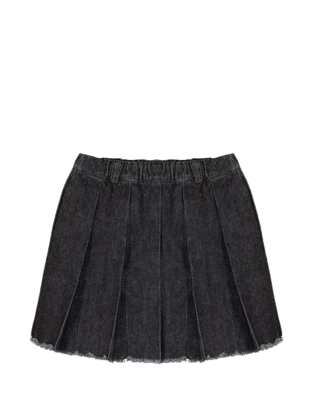 Zhoe & Tobiah pleated frayed-hem skirt - Grau
