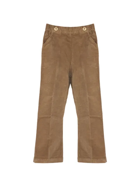 Zhoe & Tobiah elasticated-waistband button-detail trousers