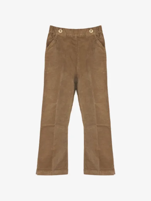 Zhoe & Tobiah elasticated-waistband button-detail trousers