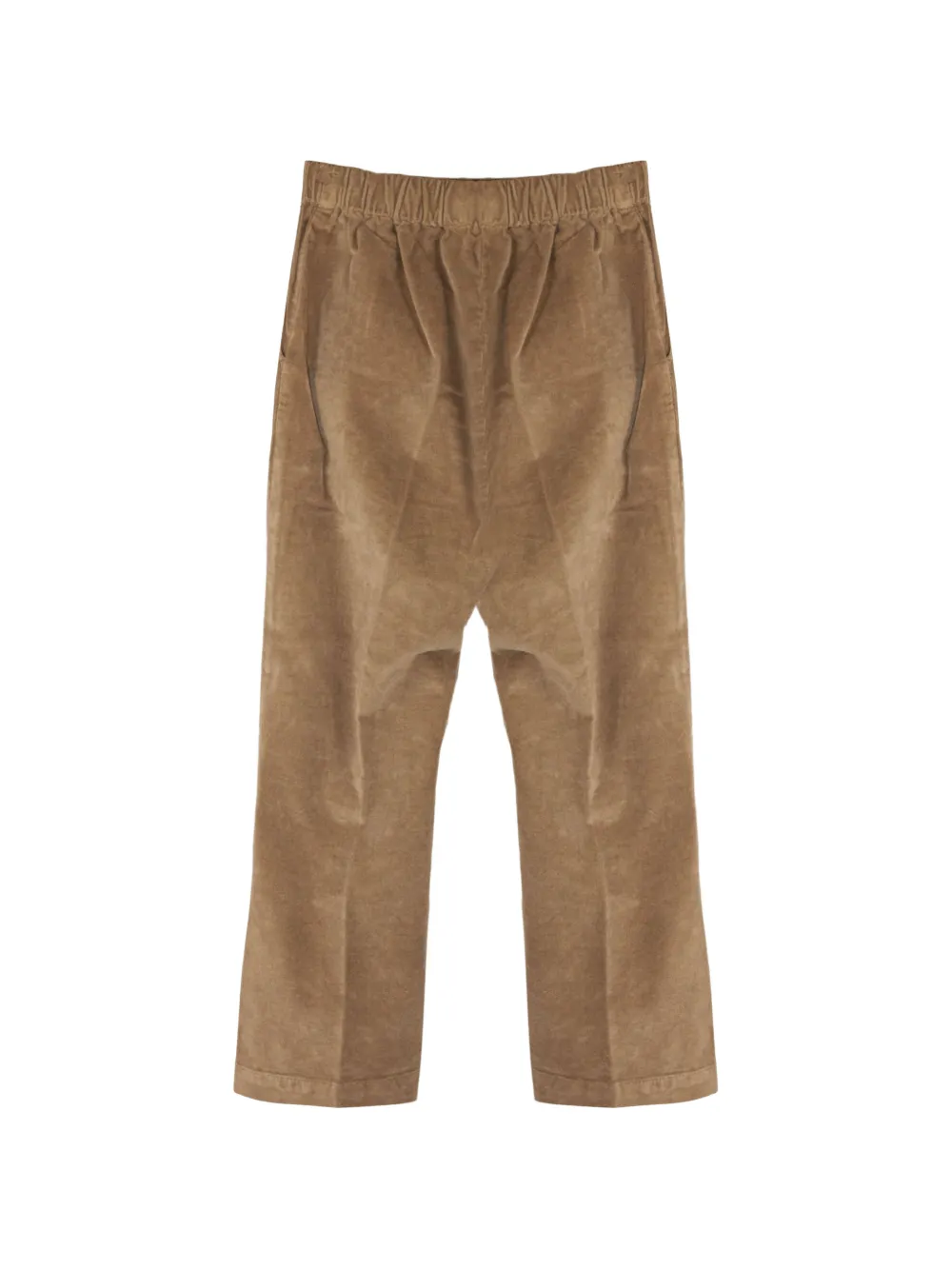 Zhoe & Tobiah Broek met elastische tailleband en knoopdetail Bruin