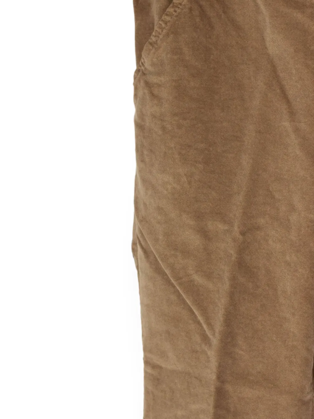 Zhoe & Tobiah Broek met elastische tailleband en knoopdetail Bruin