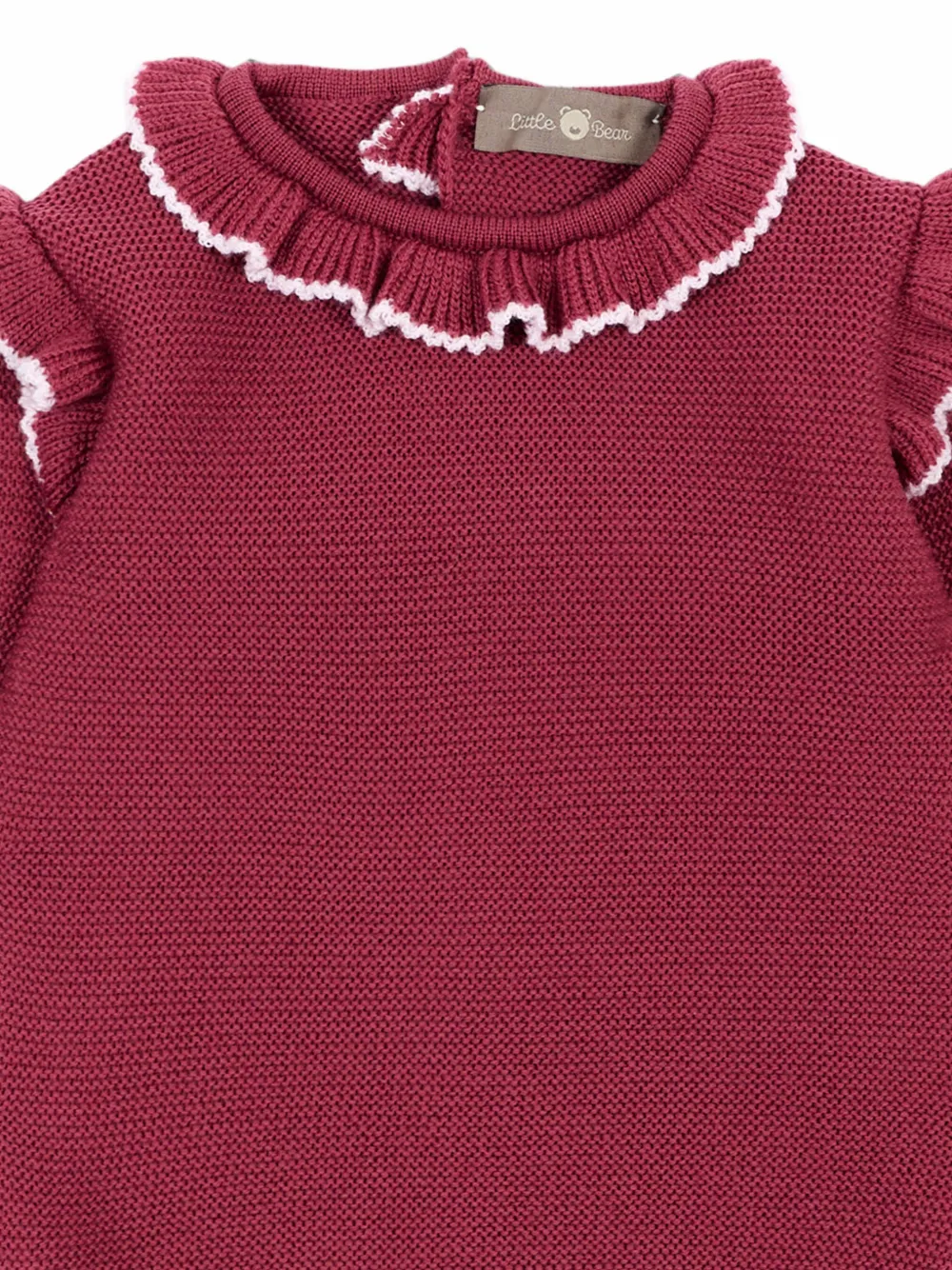 Little Bear Twee broeken van scheerwol met ruches Roze