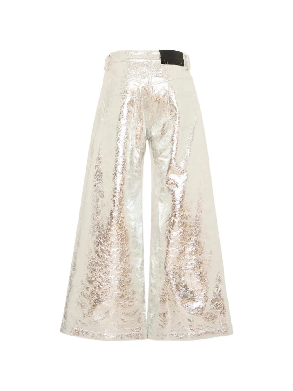 MSGM Kids Metallic broek Zilver