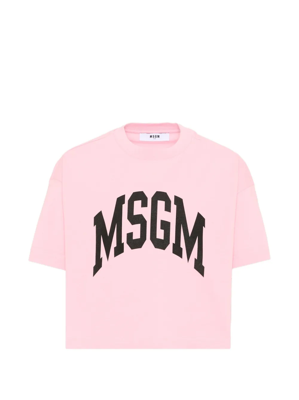 MSGM Kids logo-print T-shirt - Rosa