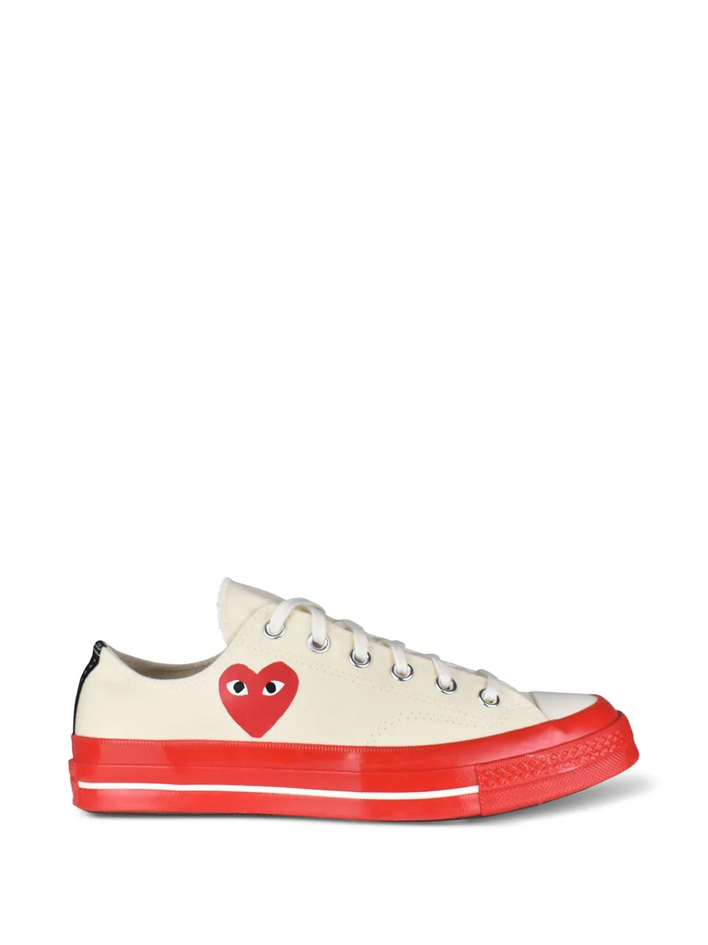 Comme Des Garçons x Converse Chuck Taylor heart-print sneakers Beige