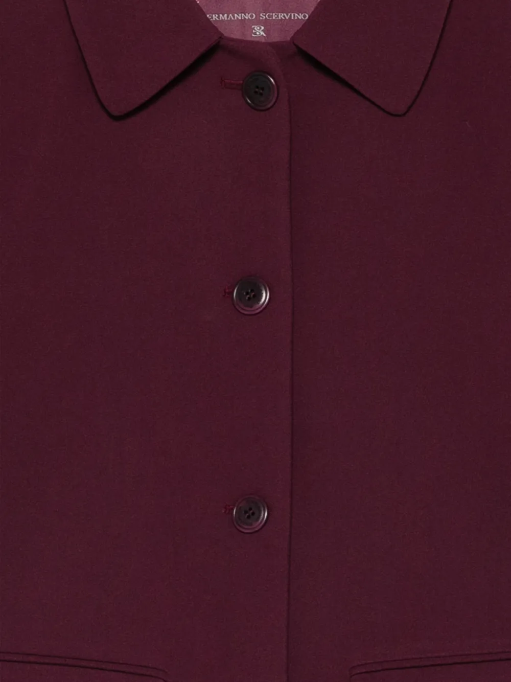 Ermanno Scervino single-breasted flap-pocket jacket Paars