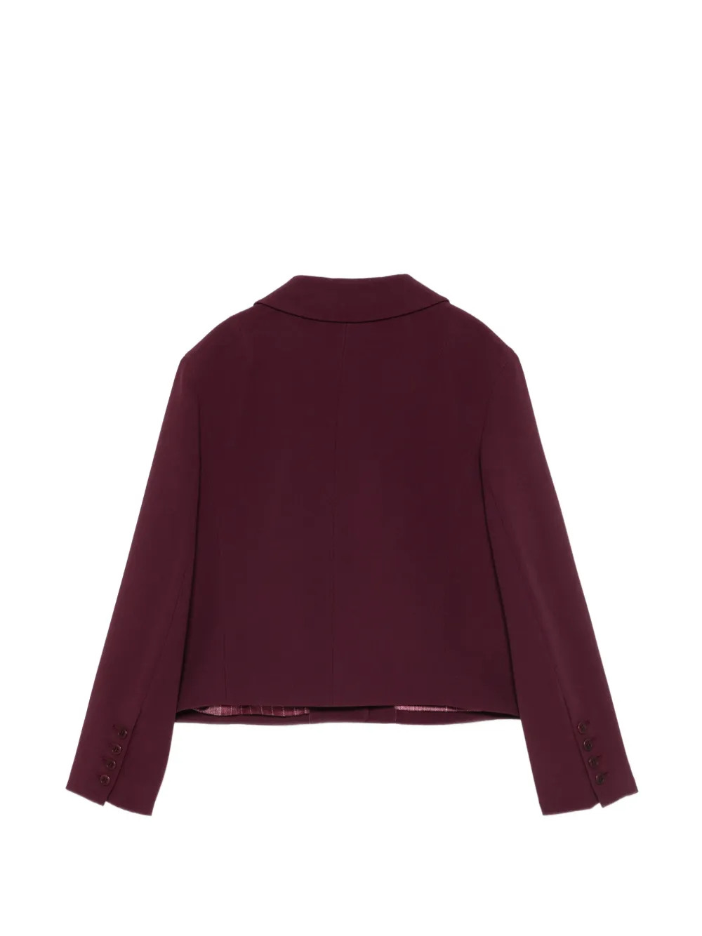 Ermanno Scervino single-breasted flap-pocket jacket Paars
