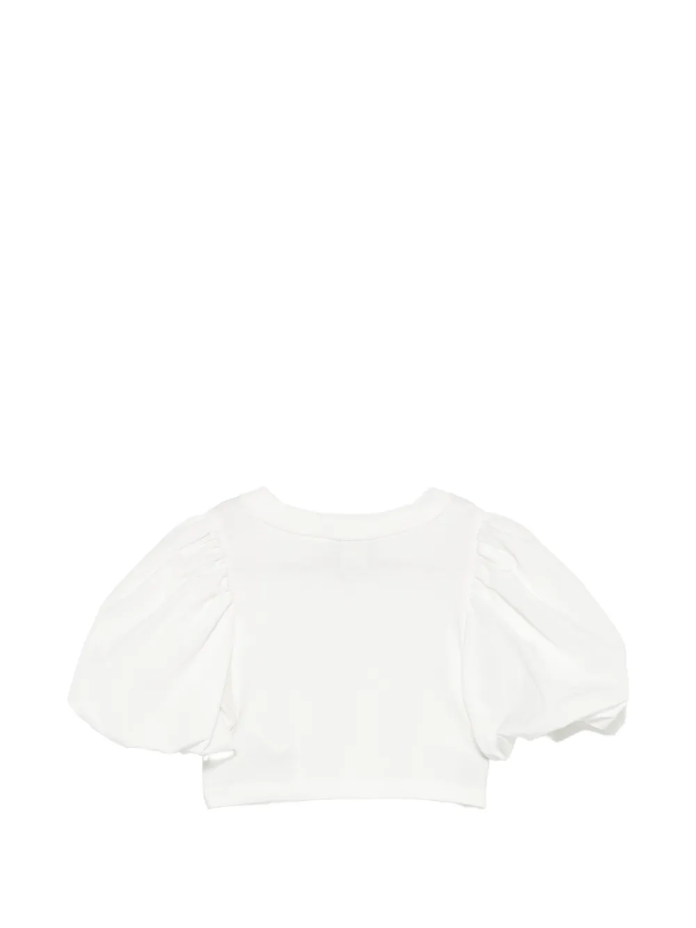 Fendi Kids T-shirt met geborduurd logo en pofmouwen Roze