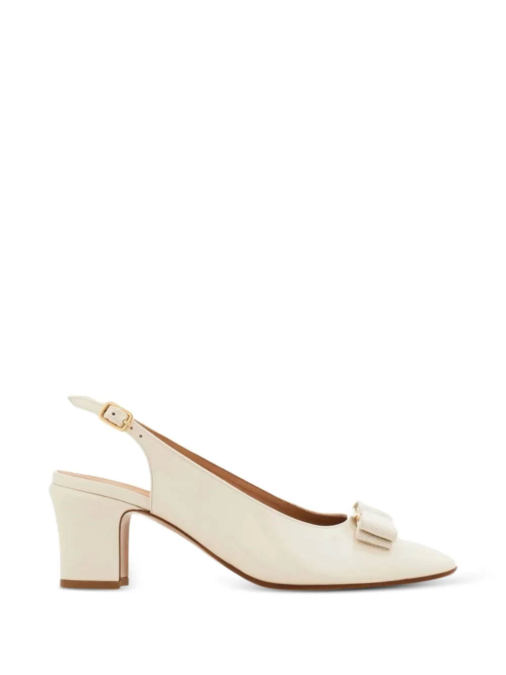 Ferragamo Vara slingback pumps Beige