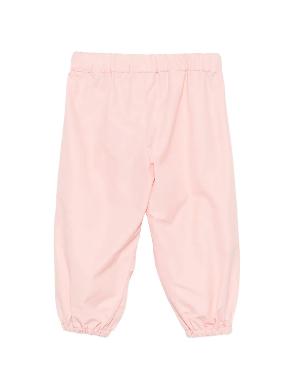 Fendi Kids Elastische broek met geborduurd logo Roze