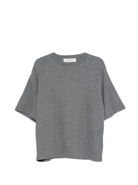 Róhe crew-neck wool T-shirt