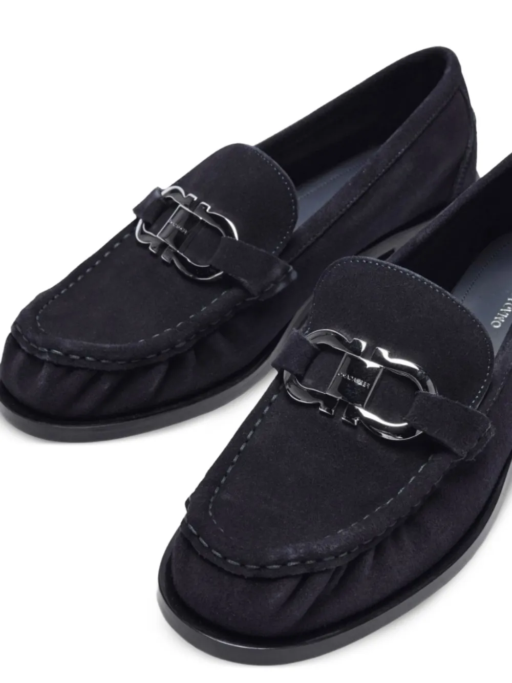 Ferragamo Gancini mocassins Blauw