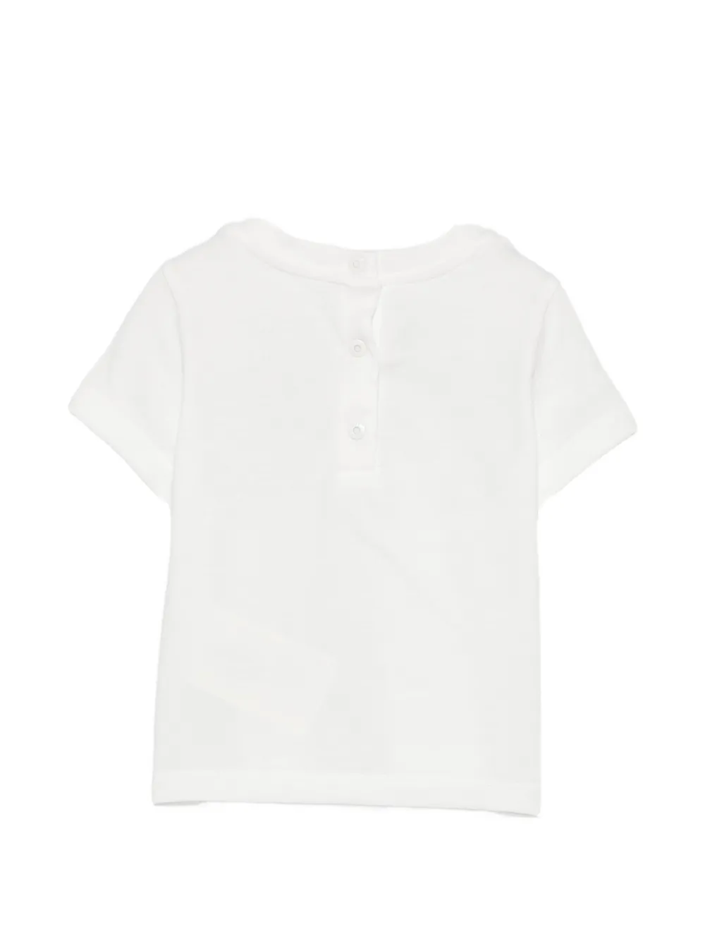 Fendi Kids T-shirt met borstzak en FF-logoprint Wit