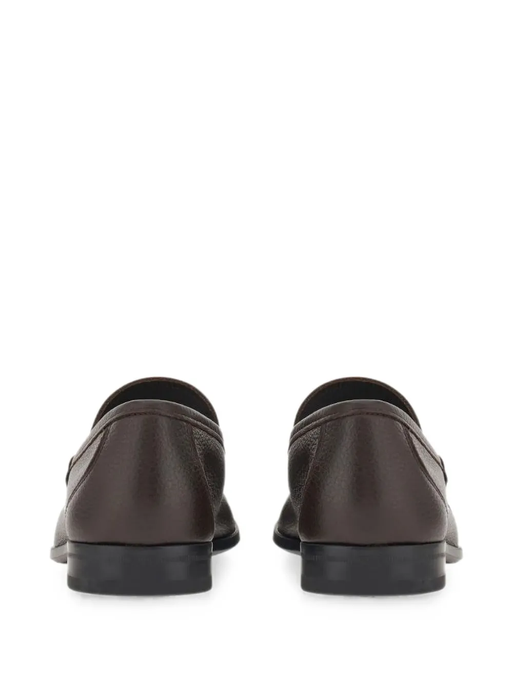 Ferragamo Gancini loafers met gesp Bruin