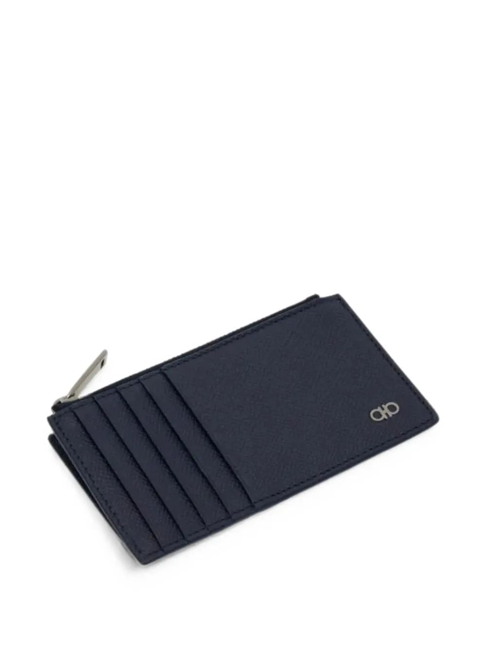 Ferragamo Gancini pasjeshouder met rits Blauw