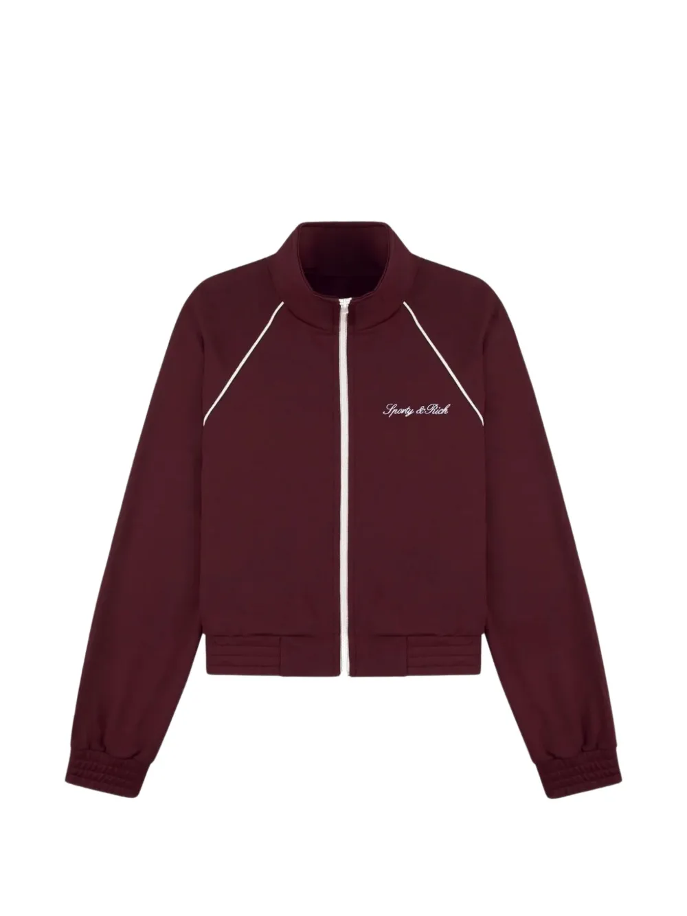 Sporty & Rich logo-print piping-detail jacket - Rot