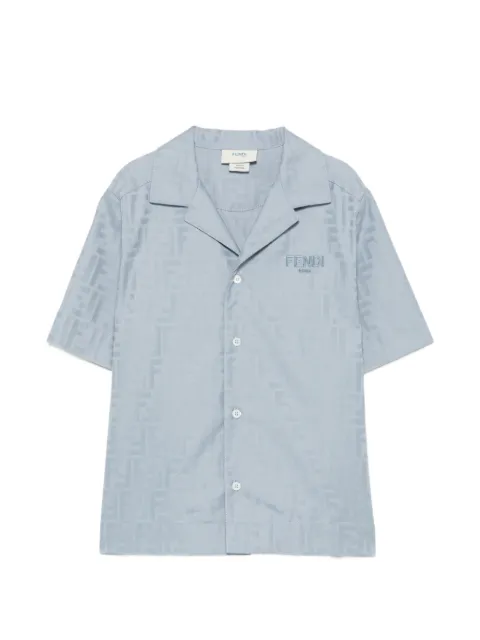 Fendi Kids t-shirt à logo FF en jacquard