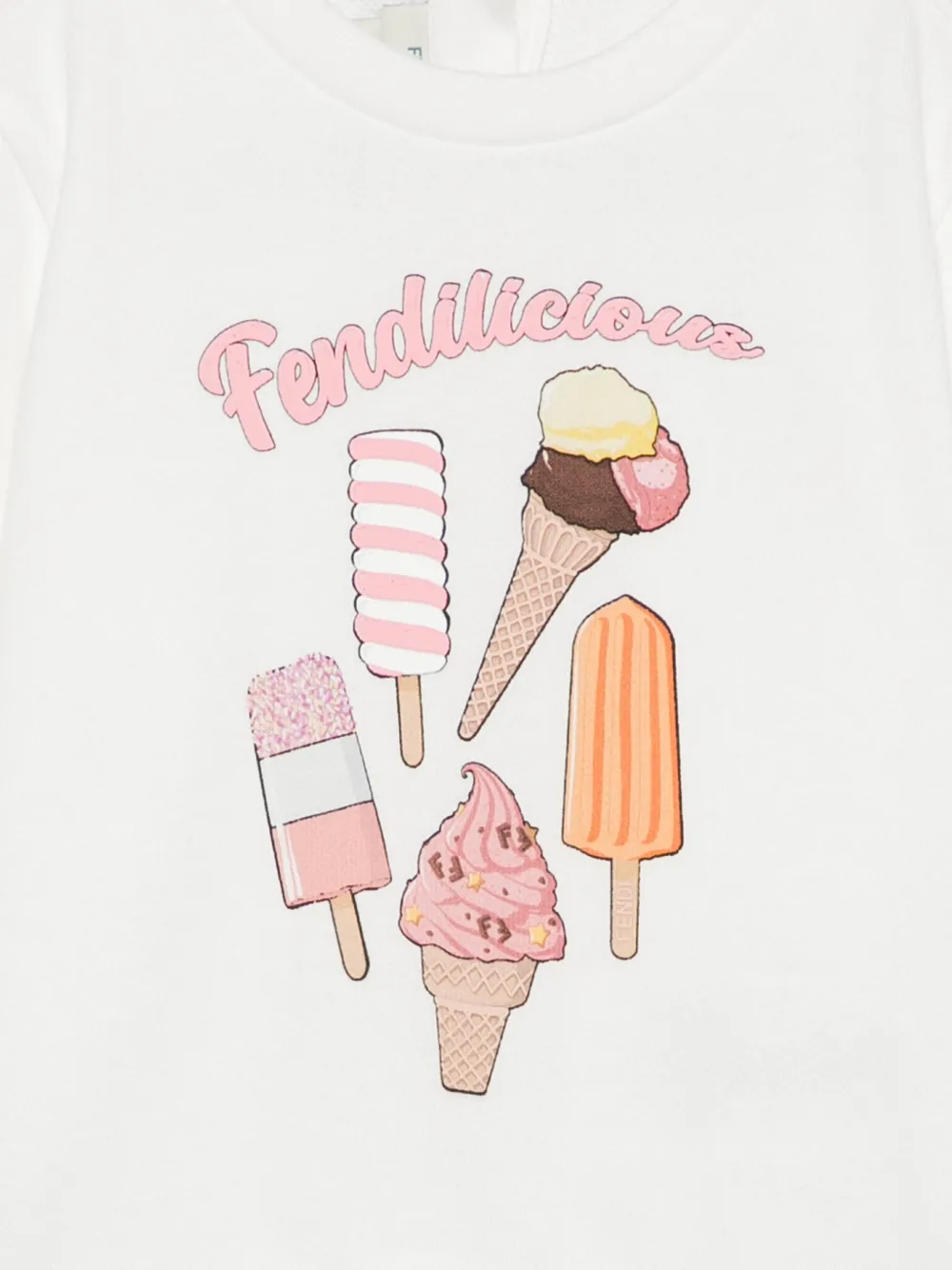 Fendi Kids Trui met ijsprint Wit