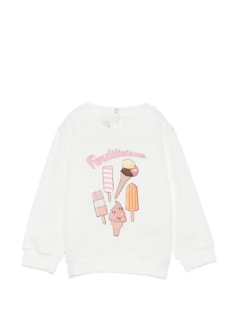 Fendi Kids suéter con helado estampado