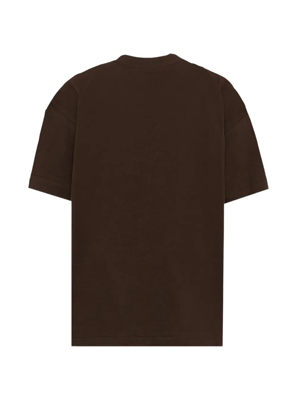 MSGM Kids T-shirt met geborduurd logo Bruin