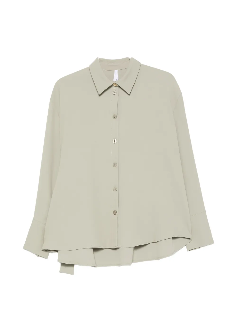 IMPERIAL bow-detail long-sleeve shirt - Grün