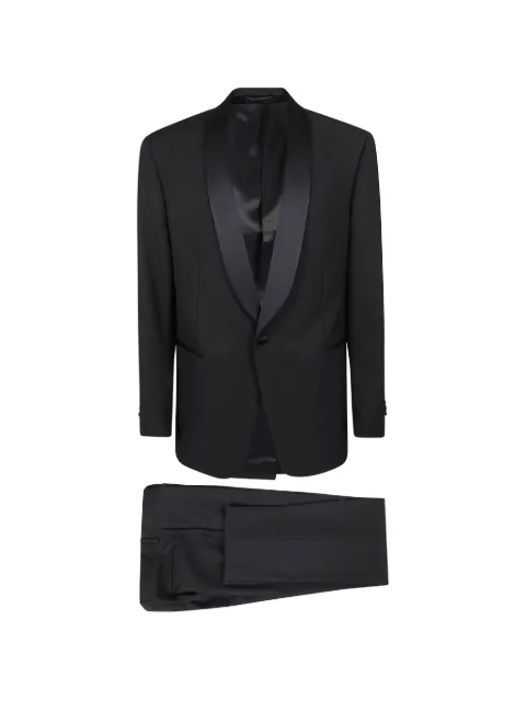 Lardini shawl-lapel single-breasted suit