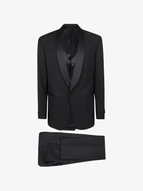 Lardini shawl-lapel single-breasted suit