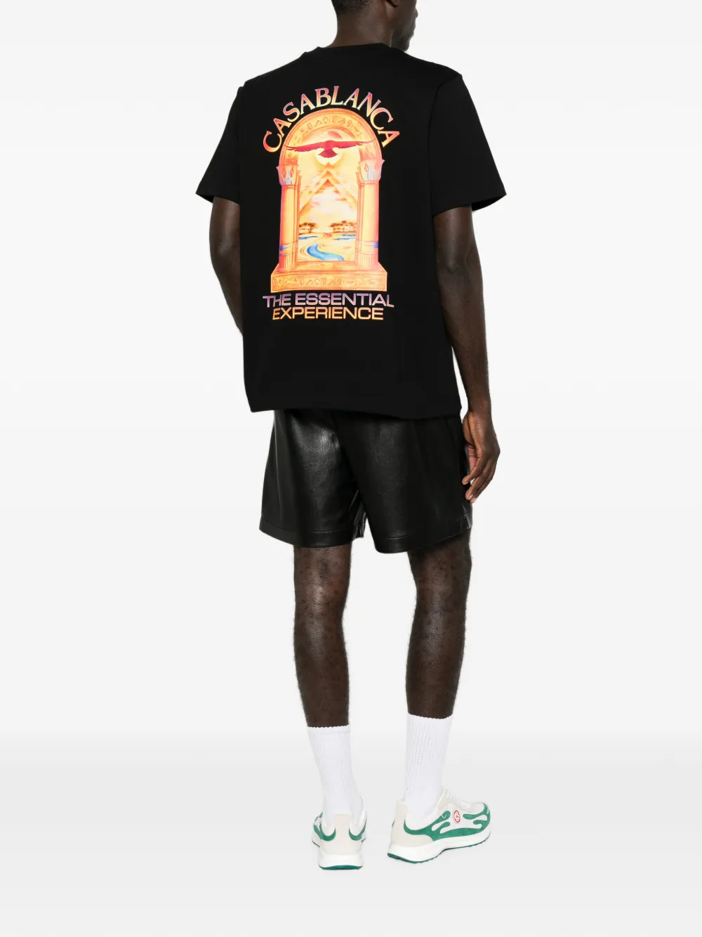 Casablanca Hermons Mirage T-shirt met grafische print Zwart