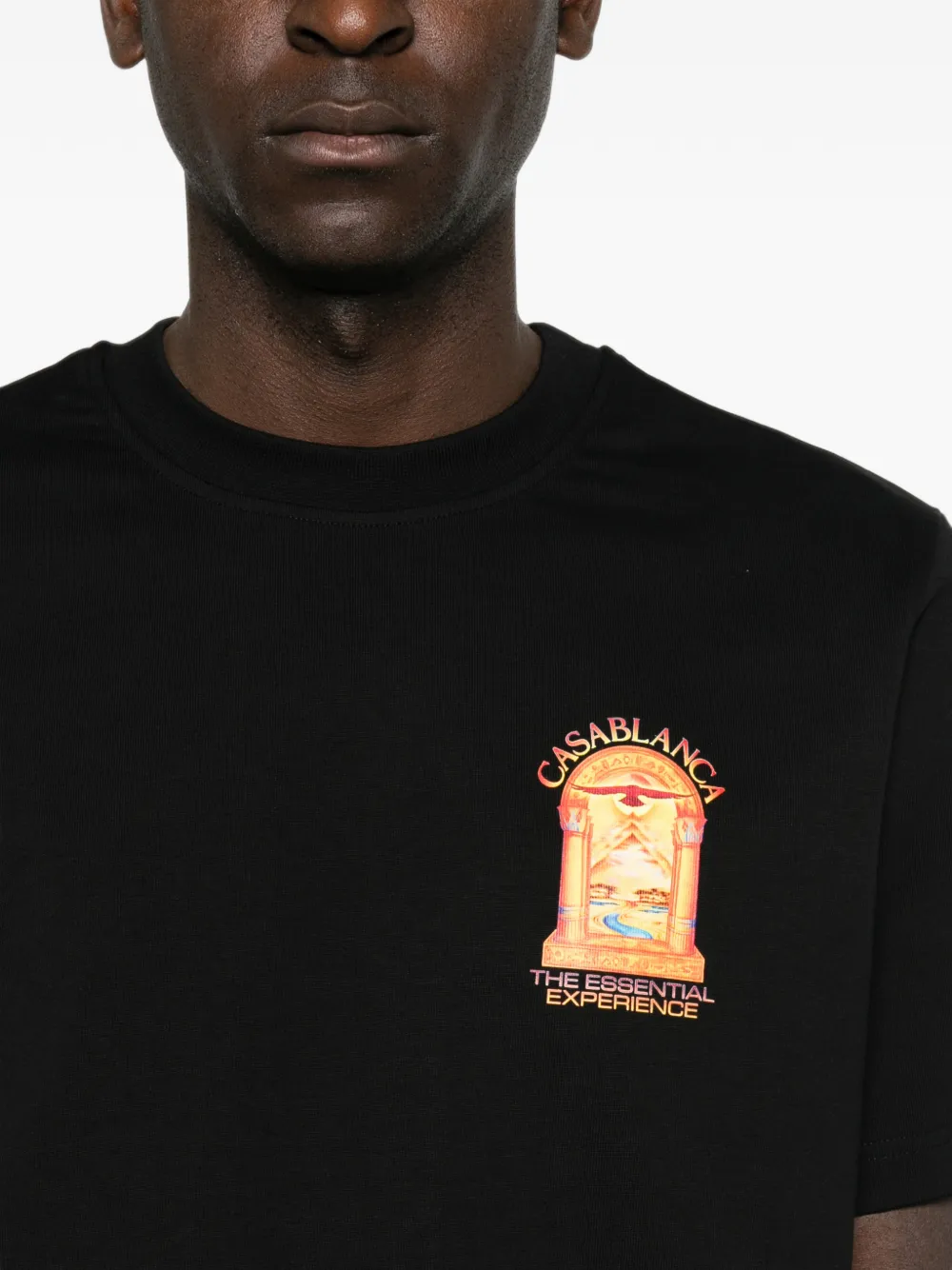 Casablanca Hermons Mirage T-shirt met grafische print Zwart