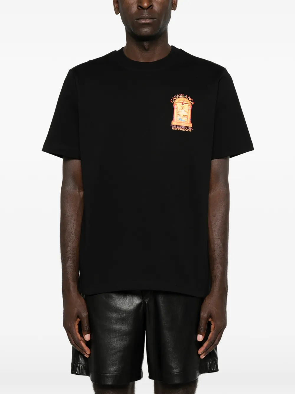 Casablanca Hermons Mirage T-shirt met grafische print Zwart