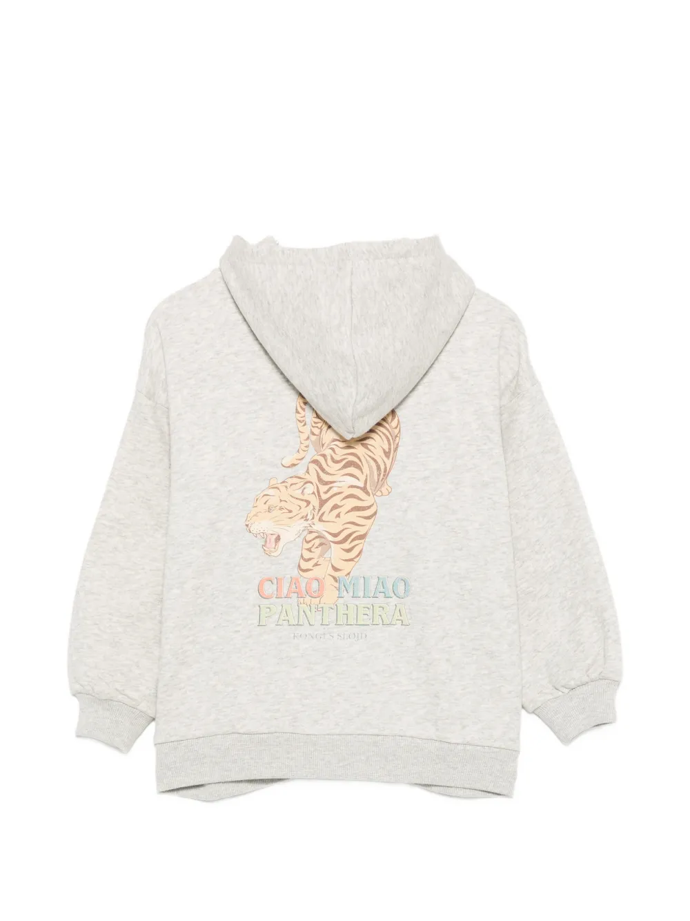 Konges Sløjd Hoodie met tijgerprint Grijs