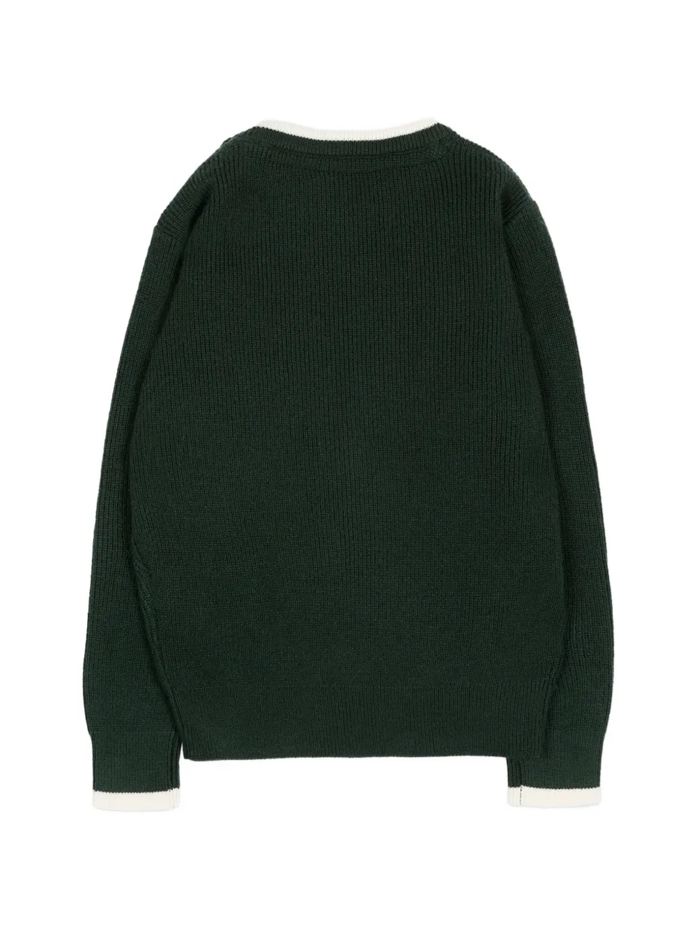 North Sails Kids Trui met knoopdetail en logopatch Groen