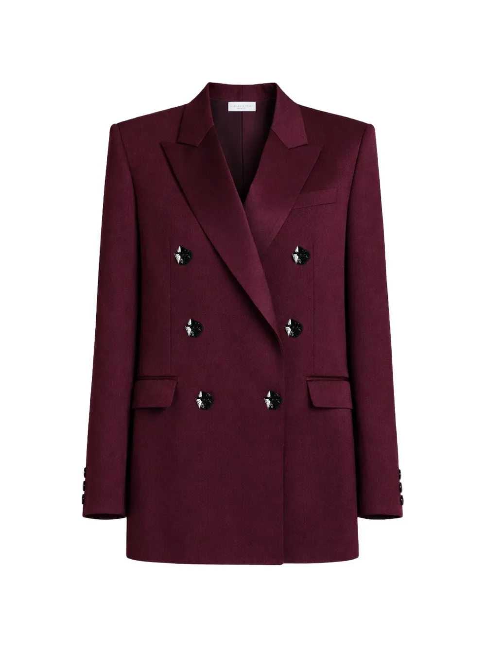 Violante Nessi Blazer doppiopetto Sugar in lana - Rosso