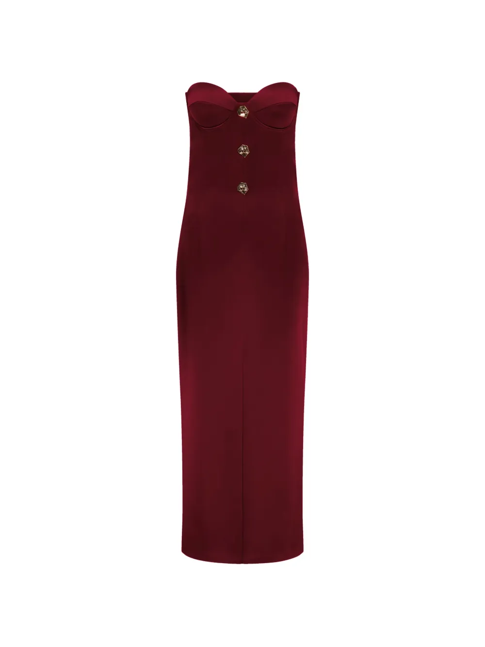 Violante Nessi strapless silk gown