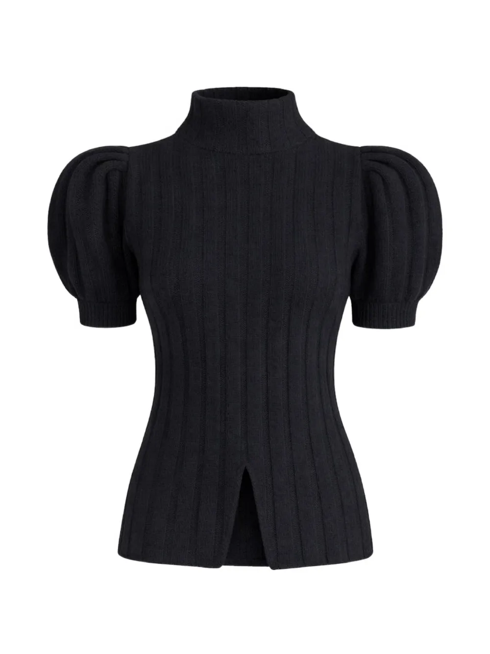 Violante Nessi ribbed-knit puff-sleeve sweater · XS/S
