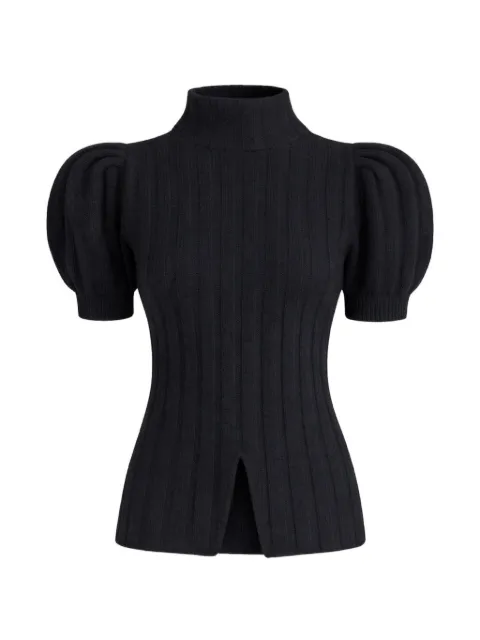 Violante Nessi ribbed-knit puff-sleeve sweater