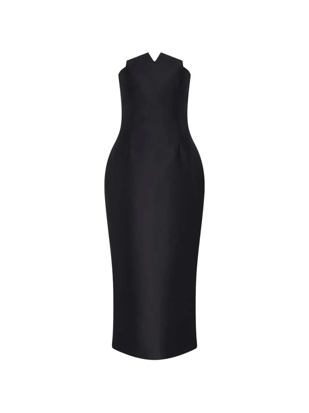 Violante Nessi strapless silk maxi dress