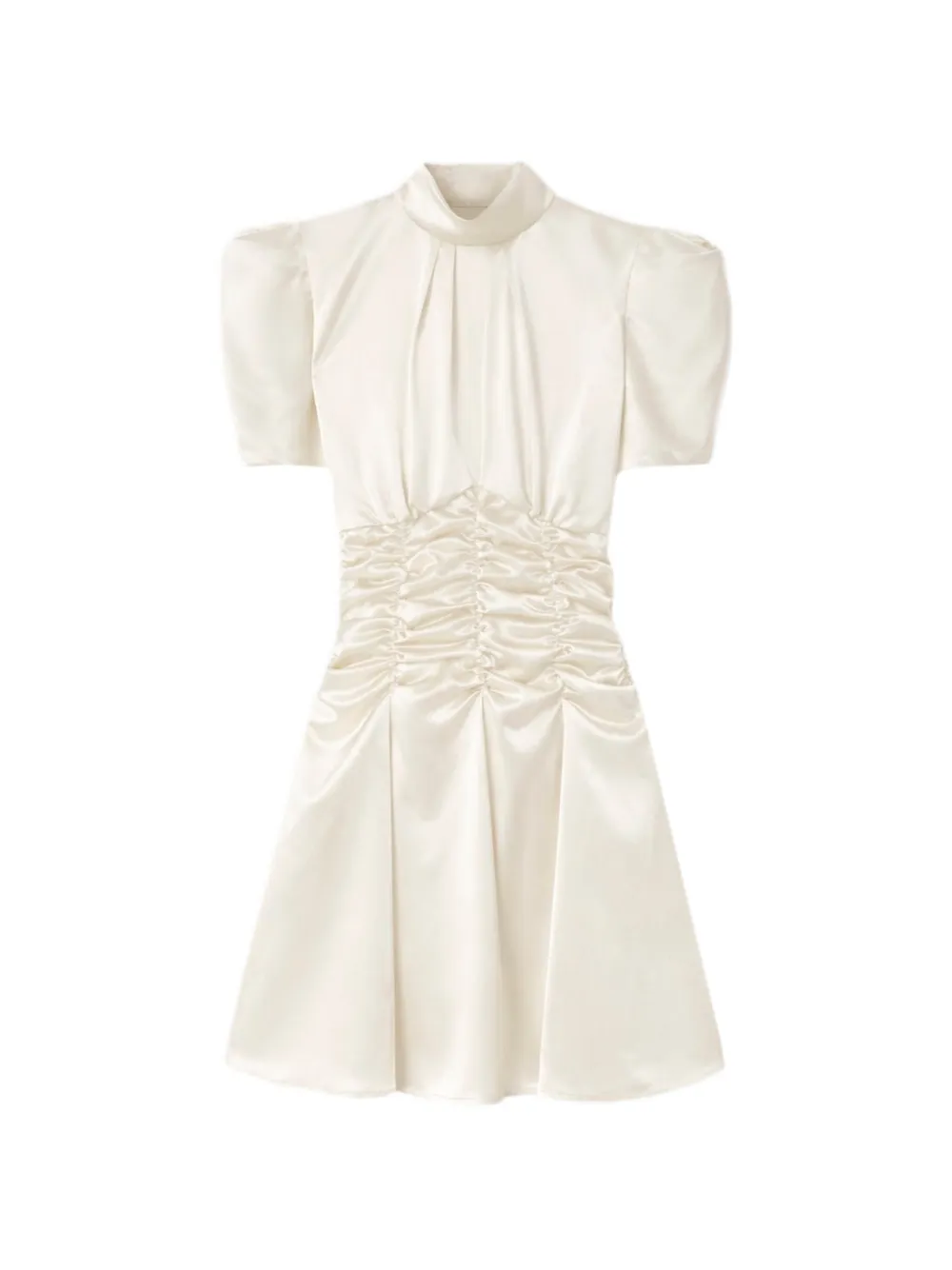 Violante Nessi Balthus ruched short-sleeve mini dress