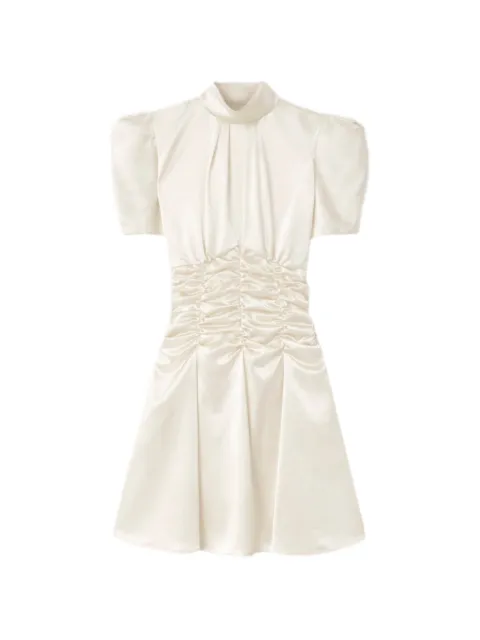 Violante Nessi Balthus ruched short-sleeve mini dress