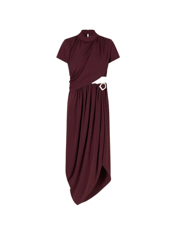 Violante Nessi Pagani Buckle-detail Dress in Red