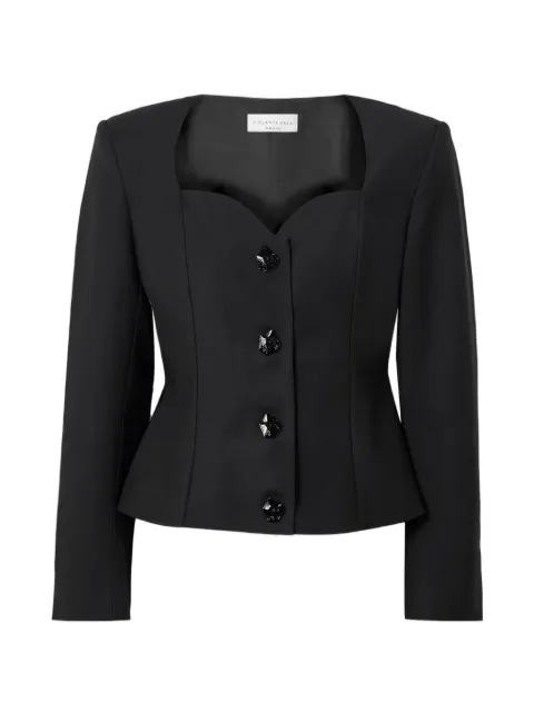 Violante Nessi L'Eclaireur sweetheart-neck sculptural blouse