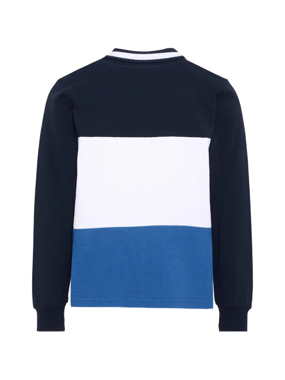 North Sails Kids Poloshirt met colourblocking en lange mouwen Blauw