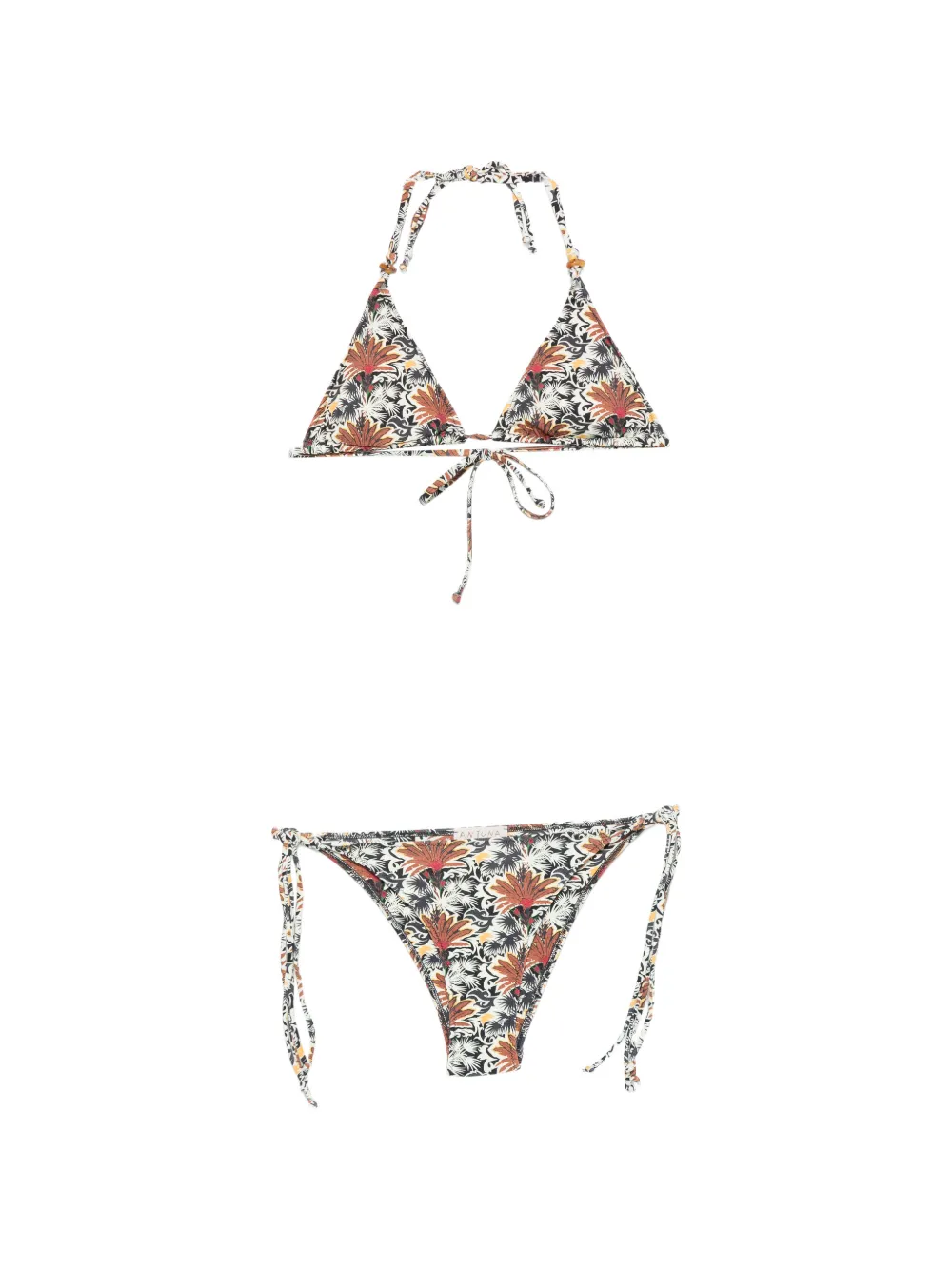 Anjuna Set bikini a fiori - Marrone