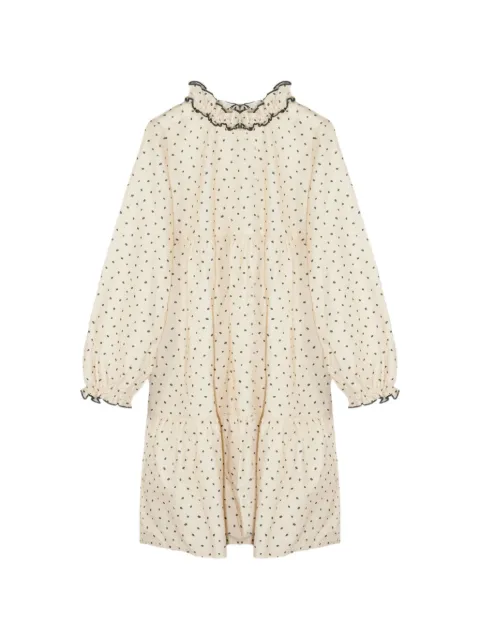 Zhoe & Tobiah polka-dot ruffled dress