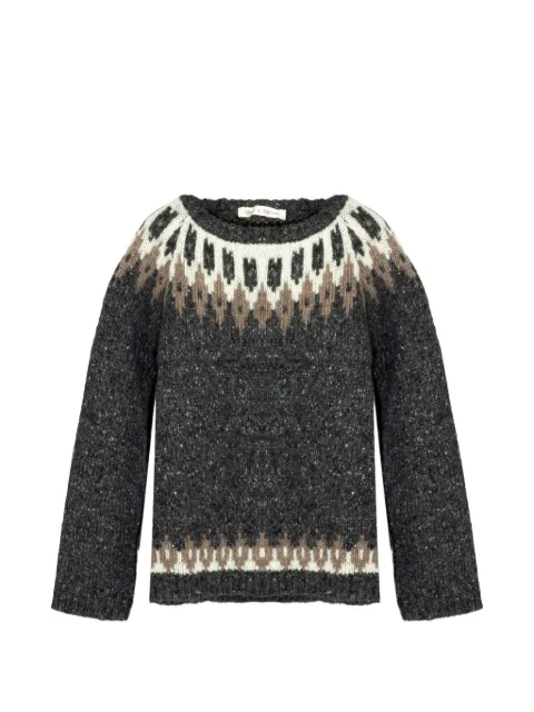 Zhoe & Tobiah jacquard-weave patterned sweater