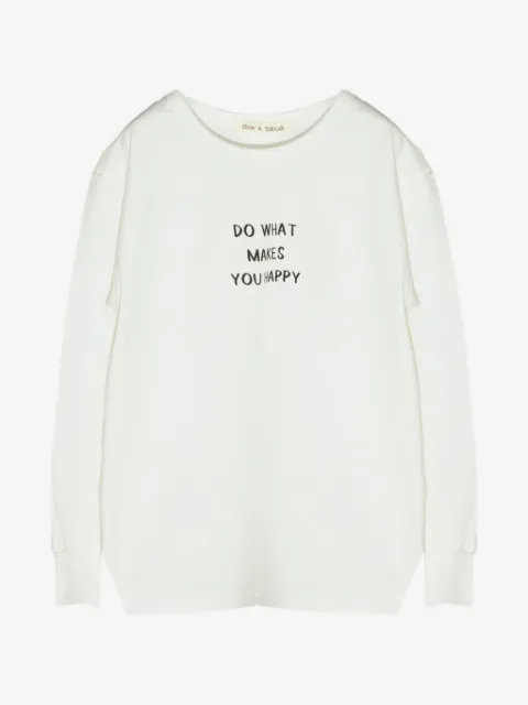 Zhoe & Tobiah slogan-print long-sleeve sweatshirt