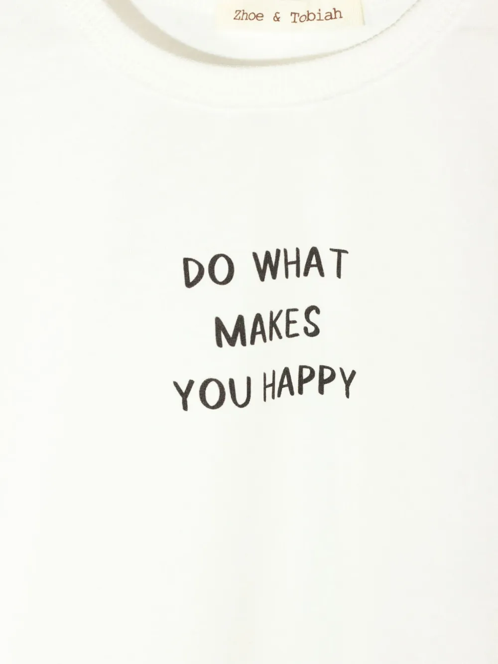 Zhoe & Tobiah Sweater met tekst Wit