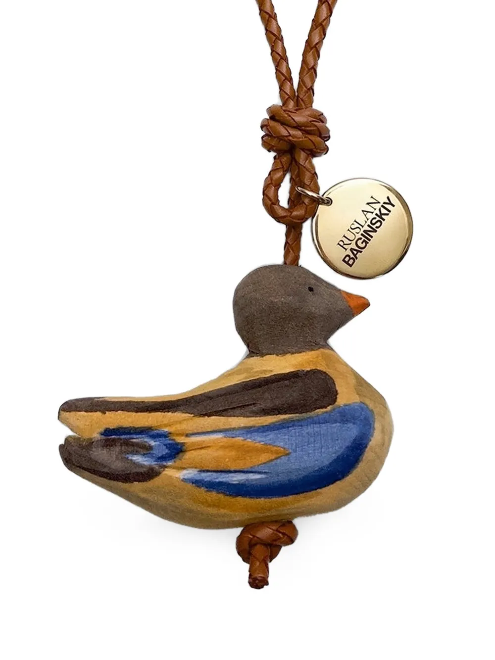 Ruslan Baginskiy Duck tassenbedel met leren band Beige